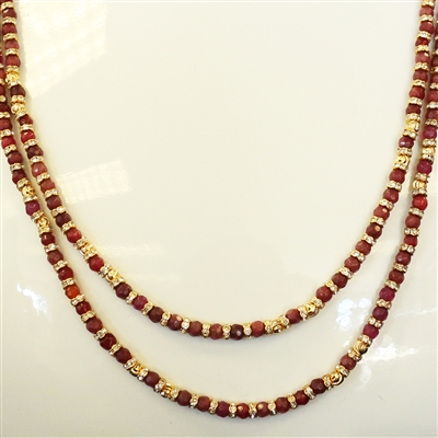 ALEXIS HUNTER 51 Inch. Ruby Necklace