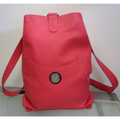 ASMAR Firenze Backpack Bag in Pink Leather