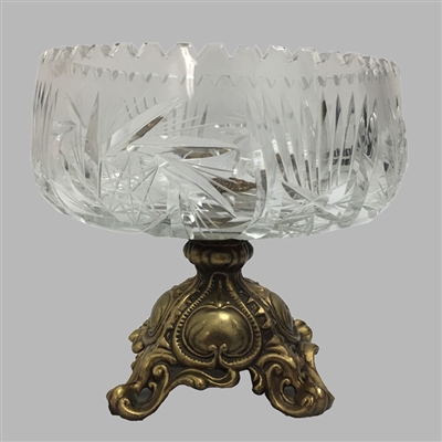 Lead Crystal Bowl with Stand