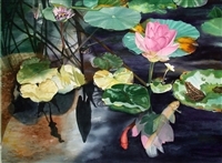 SERENA ROSE The Lotus and the Frog Art Print